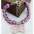 nouveau design bijou collier collier perle accessoires pour animaux de compagnie